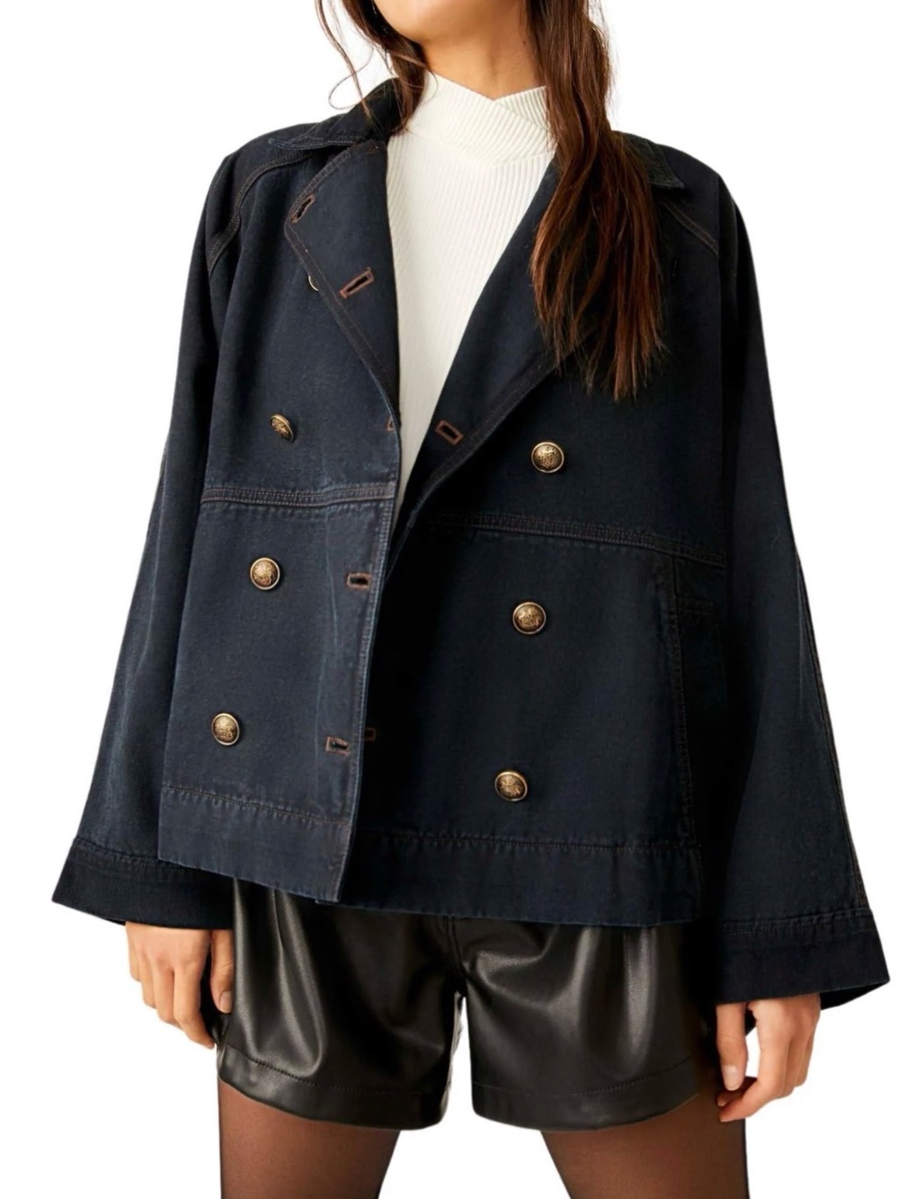 NWT We The Free Viva Peacoat Surplus Jacket